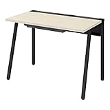 オフィスデスク コクヨ リーン 平机 ワークデスク ブラック×ナチュラル 幅100×奥行60cm 【3梱包】 DLE-H1006-BKLW1 【お客様組立】