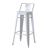 Marine High Chair マリン・ハイチェア（プレミアム）ホワイト　　　　　   　　　　【デザイナー：グザビエ・ポシャール】【スツール】【カウンター】【バースツール】【スチール】【鉄】【Aチェア】【デザイン】【スタッキング可】【