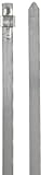 BAND-IT AU2039 Ultra-Lok 201 Stainless Steel Cable Ties, 1/4 Width, 10 Length, 2.5 Maximum Diameter,