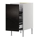 IKEA(イケア) FAKTUM ネクスス ブラウンブラック 40 cm 79838322 ベースキャビネット 引き出し式収納付、ネクスス ブラウンブラック