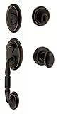 Fusionハードウェアh-02-s3 – 0-orb Egg Weston Handleset withツーピース内部、オイルはブロンズ