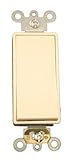 Leviton 5691-2T 15 Amp, 120/277 Volt, Decora Plus Rocker Single-Pole AC Quiet Switch, Commercial Gra
