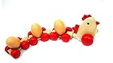 1 Pcs Cute Puzzle Wooden Play,Children's Pull Toys,Lovely Hen, Simulation Super Egg,Classic Colorful