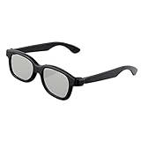 black round polarized 3d glasses for dvd lcd video game theatre