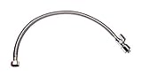 Keeney 2068PCPOLFL20 Lead Free Quick Lock Quarter Turn Straight Valve with 20 Lavatory Supply Line a