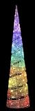 ＬＥＤスパイラルコーンツリー210ｃｍ(レインボー）WG23307RA電飾 イルミネーション タワー LEDライト 装飾 イベント パーティー 塔 BIGサイズ
