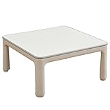 山善(YAMAZEN) 折脚カジュアルこたつ(継脚付)(75正方形) ライトグレー HFL-753H(LH)