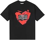 メンズ 夏 半袖 M-M-6 Tシャツ ロゴ デジタル レディース ゆったり 刺繍 クルーネック トップ (Style 5,L) [並行輸入品]