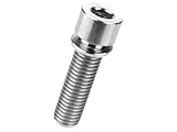 M7×25mm シルバー 64チタン製 キャップボルト ワッシャー付き チタンボルト