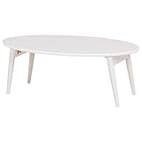 リビングテーブル オーバル(幅90cm) /ホワイトウォッシュ(WS)