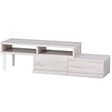 UNE BONNE(ウネボネ) テレビ台 テレビボード ローボード テレビラック TV台 ＴＶボード TVラック 伸縮 角度調整機能付　ナチュラル