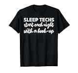 おもしろスリープテック睡眠テクニシャン Tシャツ