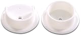 The Hillman GroupTheヒルマングループ852253 – 1 – 3 / 8 "プラスチックポールソケットセットホワイト2 - Pack 852253.0 1