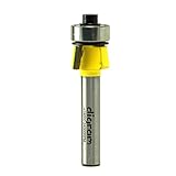トリマー ビット 角面トリム 8度 1/4軸 （ 刃径 14.7mm ） Microtungsten carbide 【dm12741】