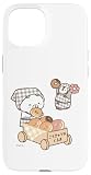 ねこぺん日和 ドーナツたくさん スマホケース iPhone 15 用