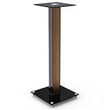 スピーカースタンド STARPLATINUM 【 フロアスタンド 】 組み立てカンタン 【 ブックシェルフ型スピーカー対応 】 SPセッタースタンドBS100 ロング ブラウンウッド 2台セット