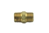 Generic Brass Pipe Hex Nipple Fitting 3/8" Male NPT Air Fuel Water(Pack of 5) [並行輸入品]