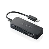 【2013年モデル】エレコム カードリーダー スマホ タブレット用 microBケーブル ブラック MRS-MB05BK