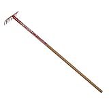 千吉 長柄レーキ 8本爪 1200MM柄