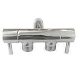 SunniMix サーモスタット混合バルブ　銅製　バルブ　混合　多機能アングルバルブ　サーモスタティックミキシングバルブ　給湯器　全2スタイル選べる - A