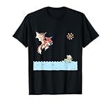 モンスターハンター リオレウスとアイルーの海水浴 Tシャツ