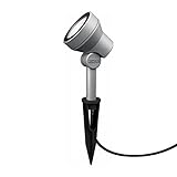 タカショー　ガーデンアップライト　ミオ　4.5W　（LED色：白）　HBB-W18S　●73710900　【ローボルトライト】　【エクステリア照明 ライト】 シルバー