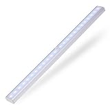 尚协 ワイヤレス合金ボディモーションセンサーLEDライトスティックオンどこでも10-LEDキャビネットナイト/階段/磁気ストリップ付きステップライトバー