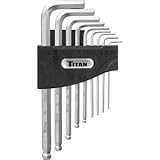 タイタンtit12736 9 PieceメトリックDetentボール六角キーセット