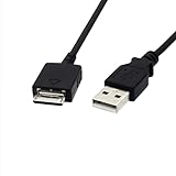 ソニーウォークマン充電ケーブル1.2 mウォークマン用データ転送MP 3/MP 4充電器USB WMC-NW 20 MU用USBケーブル（ブラック）