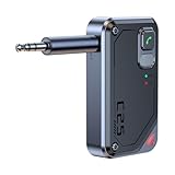 Bluetooth 5.0 トランスミッター & レシーバー ぶるーつーす 受信機+送信機 一台三役 ハンズフリー通話 車載スピーカーなど使用/TV/テレビ/ホームステレオ 3.5mmイヤホンジャック搭載 小型 充電しながら使用可 日本語取扱説明書付き