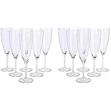 【セット品】IKEA イケア スヴァルカ SVALKA ガラス シャンパングラス 12ピース (80137805)