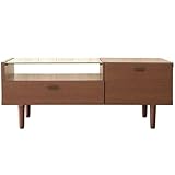 大川家具 GART リビングテーブル POOL (プール) ダークブラウン [日本製]