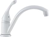 Delta 141-WH-DST Collins Single Handle Kitchen Faucet, White by DELTA FAUCET