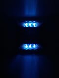 新型ソーラー2×3LED（6LED） 青色『点滅タイプ』道路鋲、路肩鋲、階段ランプ【 省エネ 】【 耐久性 】アルミ合金