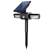 InnoGear 360° USB Solar Lights with Dual Head Waterproof Outdoor Landscape Lighting Garden Light [並行