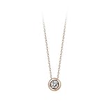 S925 シルバー ペンダント ネックレス ジュエリー アクセサリー おしゃれ パーティー 結婚式 ウエディング ネックレス (ローズゴールド)