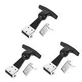 Veemoon 3個 フード ラッチ 電気 エンクロージャ 付属品 Tハンドル Tハンドル ハスプ 耐衝撃性 Tハンドル ドロー ラッチ ボ