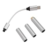 USB C - AUX アダプター、USB Type C - 2.5mm 3.5mm 4.4mm ヘッドフォンジャックアダプター、32 ビット 384kHz PCM デコードをサポート