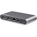StarTech.com USB Type-C接続マルチアダプタ 4KデュアルDP対応 Windows対応 2x USB-A 100W USB PD 3.0 DK30C2DAGPD