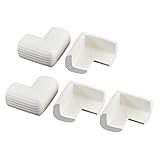 uxcell コーナークッション　コーナーガード　コーナーパッド　コーナーカバー ケガ防止　保護 クッション 家具 テーブル コーナー エッジ ガード プロテクター ストリップ デザイン ホワイト 5