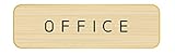 ドアプレート メタルプレート ドアサイン (OFFICE, Gold/Black) Hansmare Aluminum Door Sign シンプル トイレ オフィス 部屋 表札 高級感