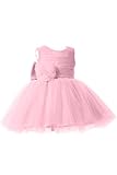 (アイビードレシング) Ivydressing 子供ドレス パーティードレス ウェディング フラワーガールドレス ジュニアドレス 披露宴 発表会 演奏会 可愛い 多色-110-ピンク