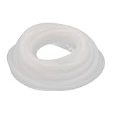 uxcell シリコンチューブ シリコン半透明管水空気ポンプ ホース パイプ 5m長さ 4mm x 7mm