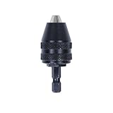 0.5-8mm 1/4 "キーレスドリルチャック六角シャンクドライバーインパクトドライバーアダプタ