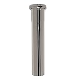 LASCO 03-2573 22-Gauge Brass Tubular Slip Joint Extension with Nut and Washer, 1 1/2-Inch x 8-Inch, 