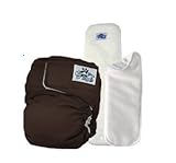 SoftBums Omni One Size Cloth Diaper 3 Piece Set (Chocolate) by Softbums