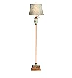 アメリカのレトロフロアランプ、レジン生地の日陰の寝室リビングルーム北欧のスタイルシンプルな農村垂直E27 * 1高160cm ( 色 : #4 )