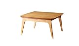 天然木オーク材 北欧デザインこたつテーブル 【Trukko】トルッコ/正方形(75×75) オークナチュラル