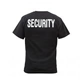 ROTHCO / ロスコ 66843 2-Sided Security T-Shirt【サイズ：8XL】メンズ Tシャツ〈SECURITY〉警備用,制服,警備員,ユニフォーム,防犯,警備服