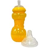 Nuby ヌービー ソフトシッパー スポーツシッパー ノンスピル ボトル 360ml 【12138】 (イエロー)